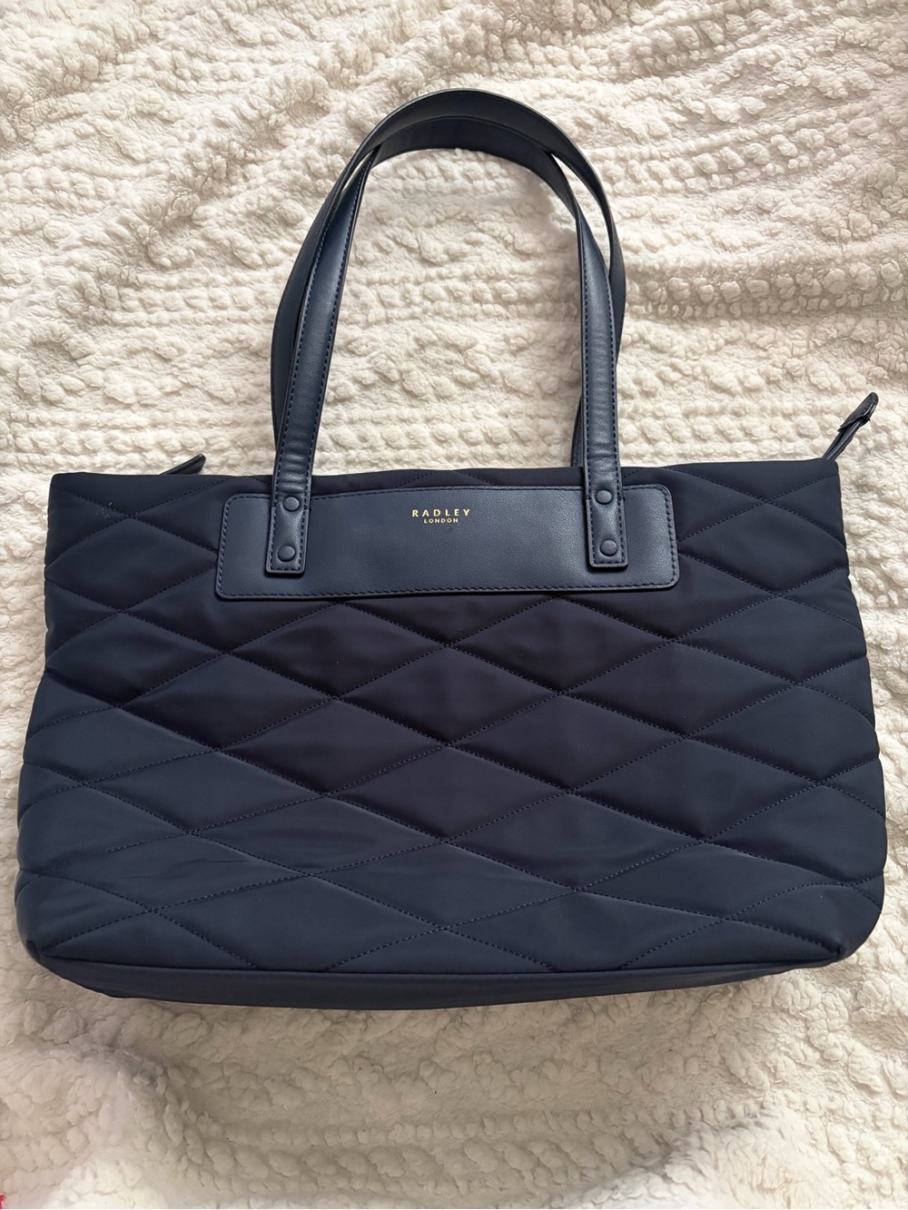 Radley London Quilted Navy Tote Bag
